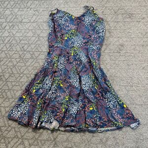 Old‎ Navy Floral Print Dress Blue Summer Sleeveless Dress Size L